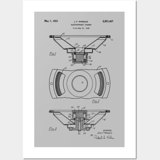 Audio Speaker Patent Blueprint 1951 Posters and Art